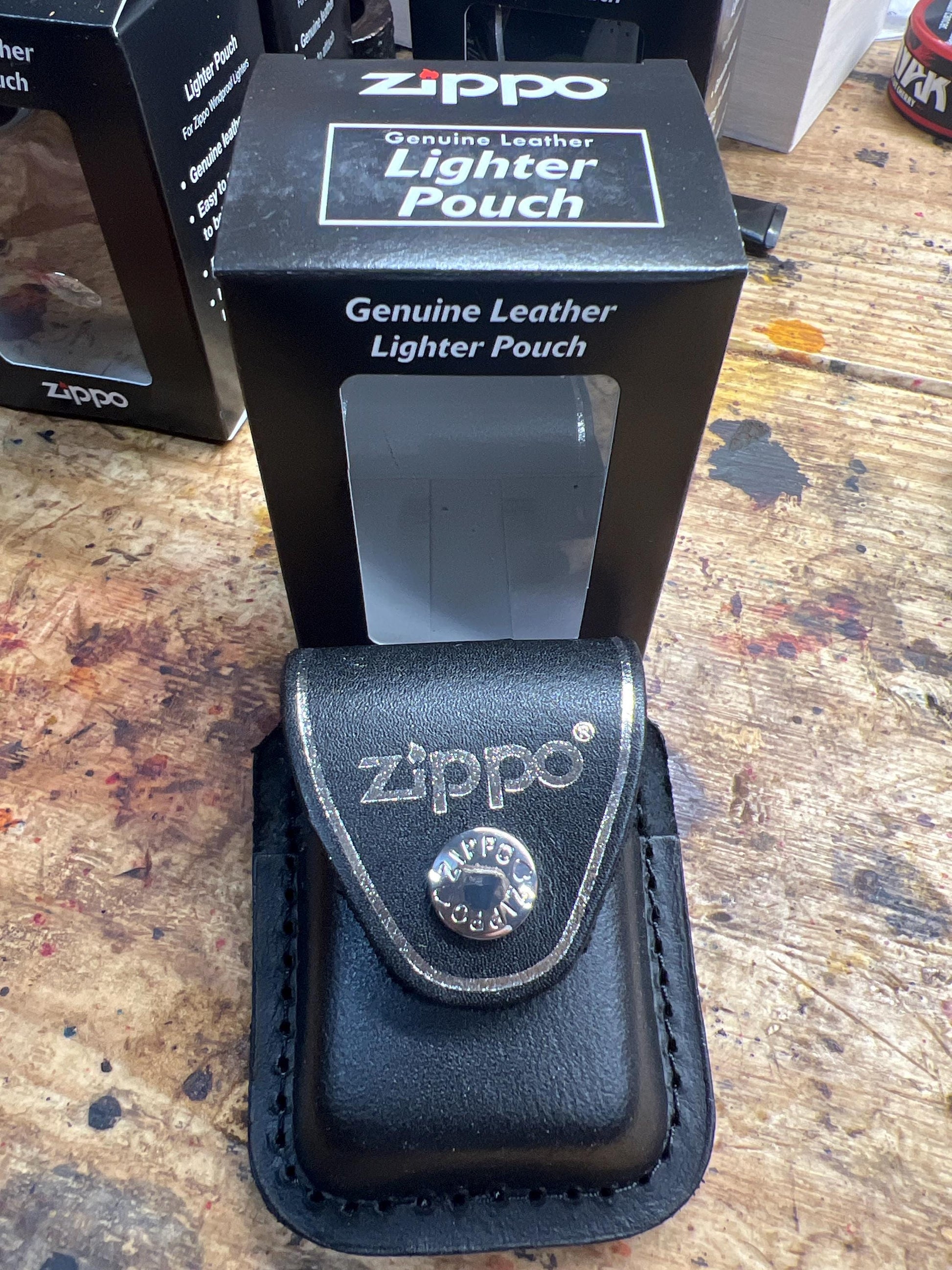 Zippo pipe lighter leather holster