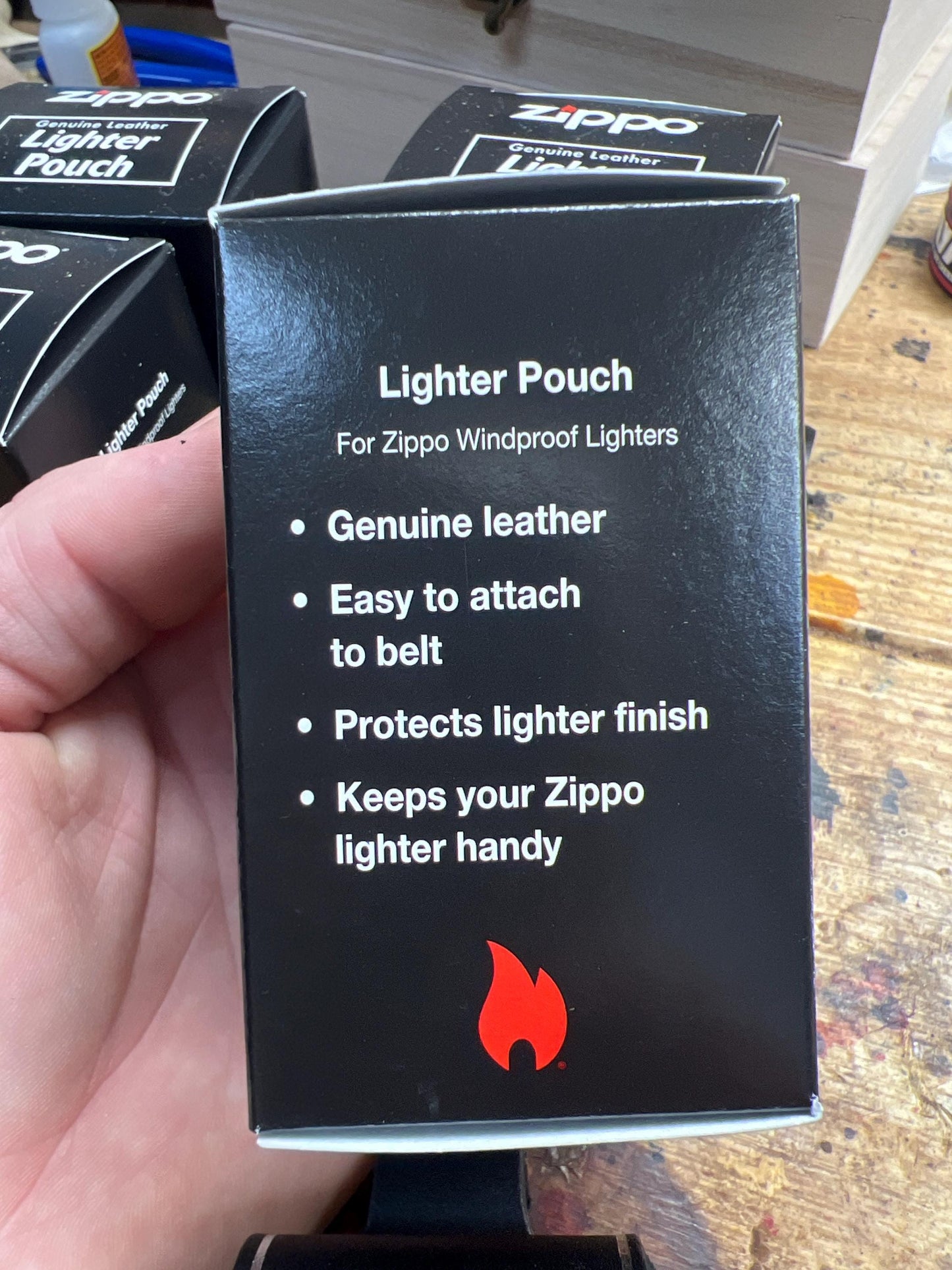 Zippo pipe lighter leather holster