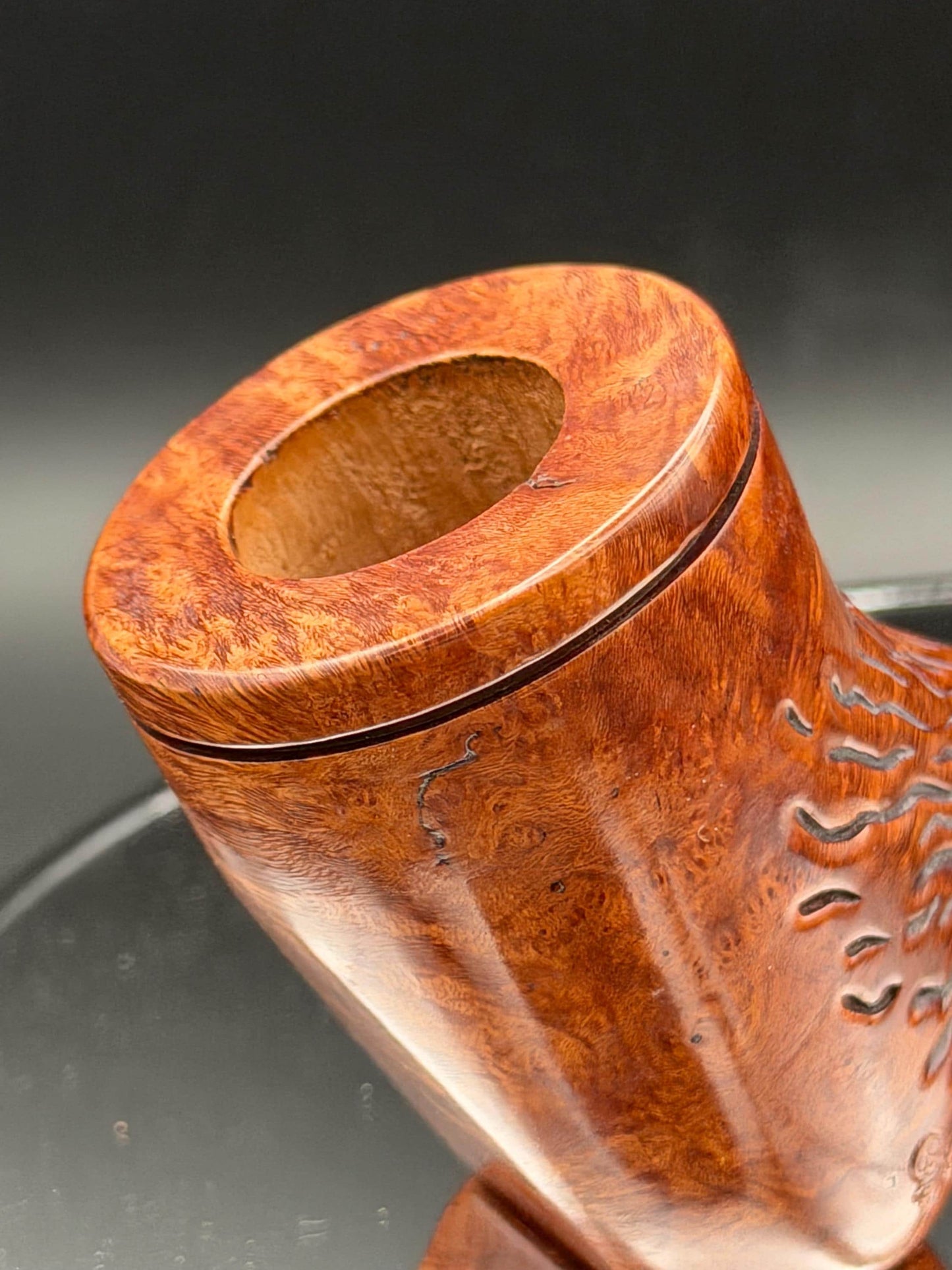 Handmade briar tobacco pipe