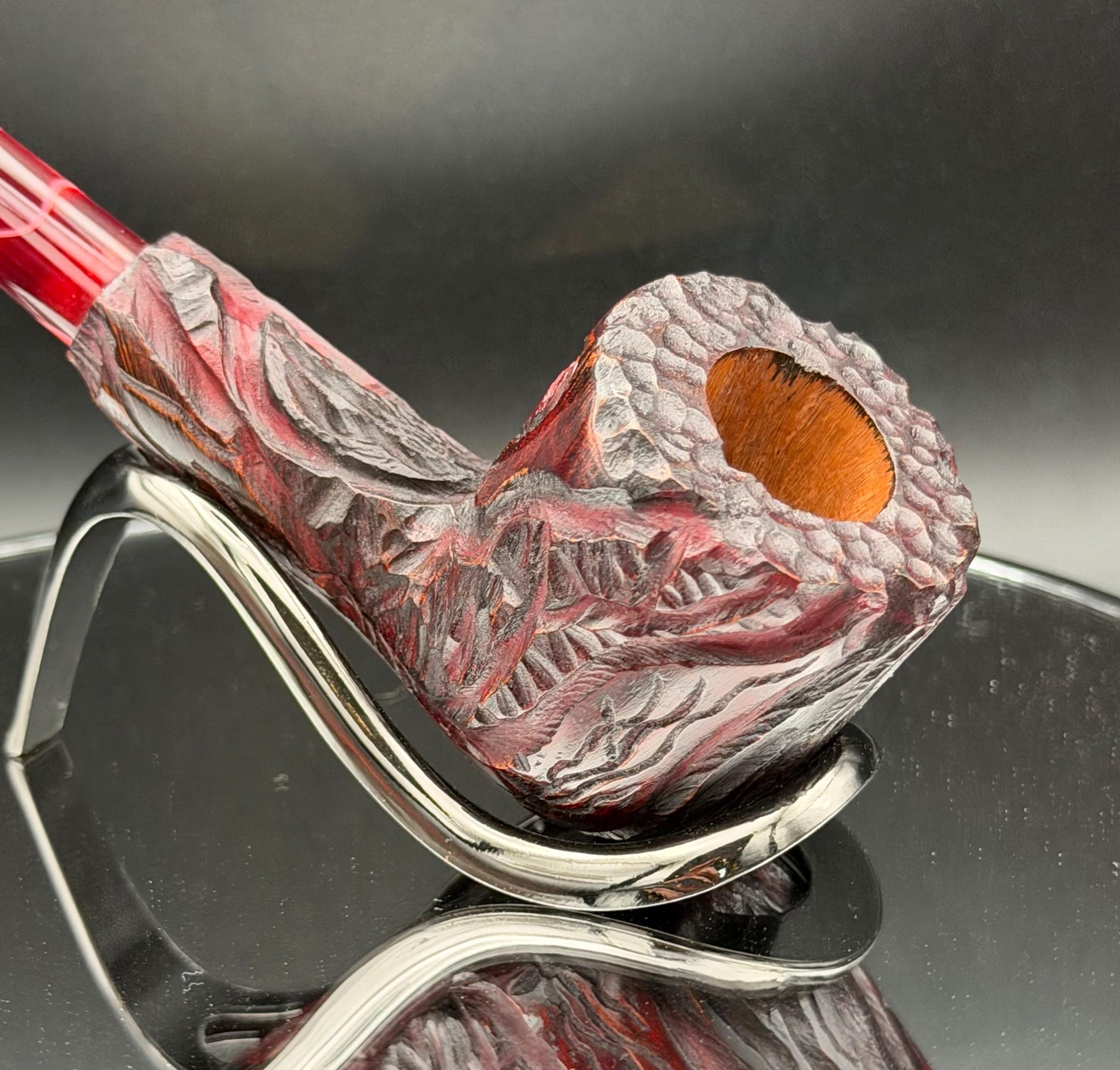 Handmade briar tobacco pipe