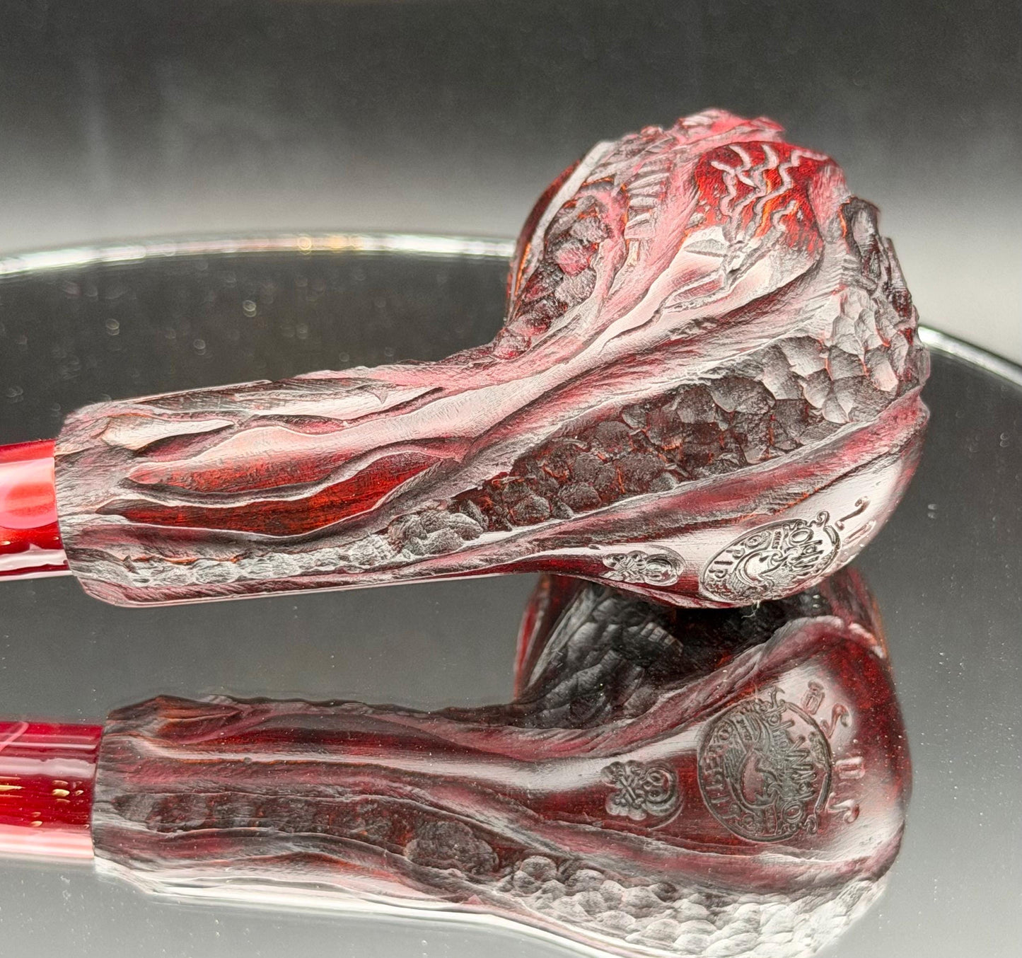 Handmade briar tobacco pipe