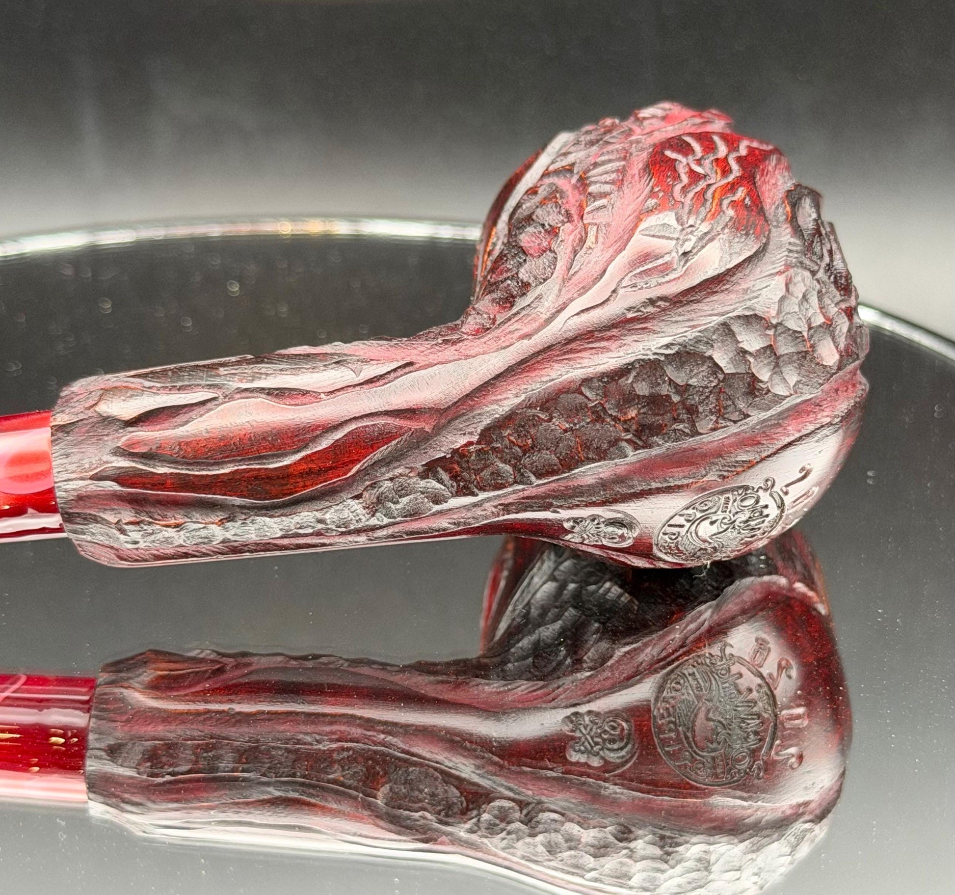 Handmade briar tobacco pipe