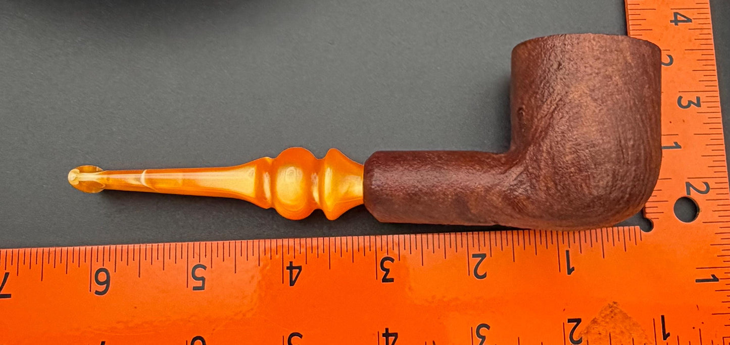 Handmade briar tobacco pipe