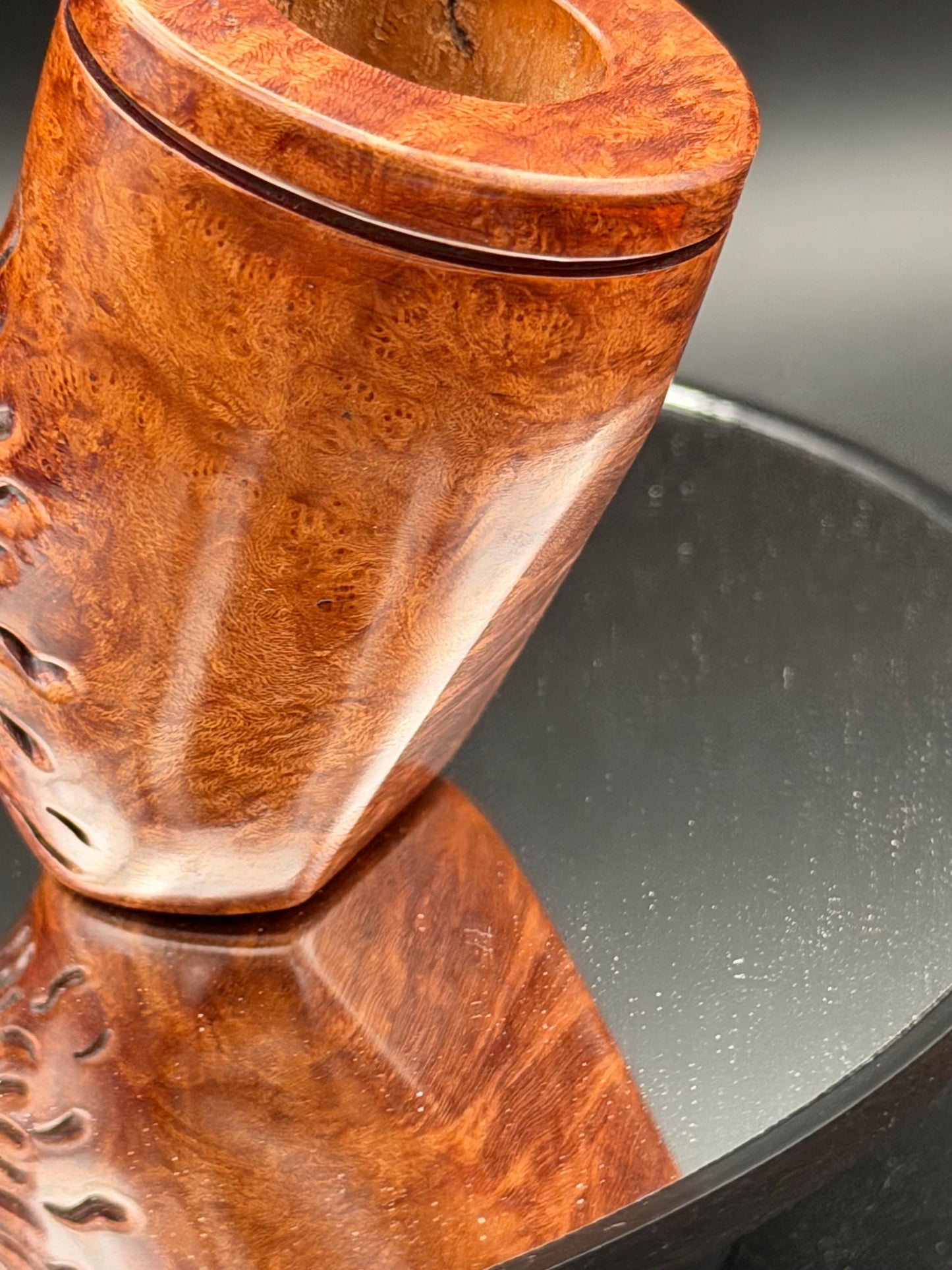 Handmade briar tobacco pipe