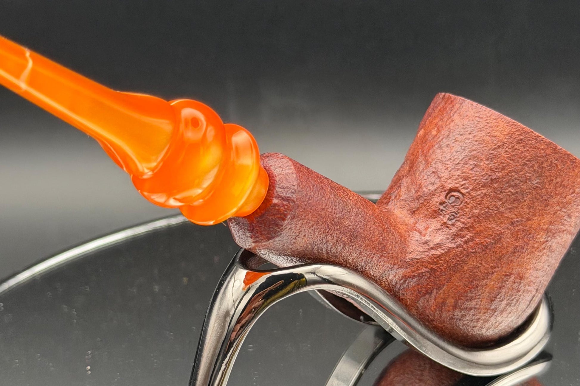 Handmade briar tobacco pipe