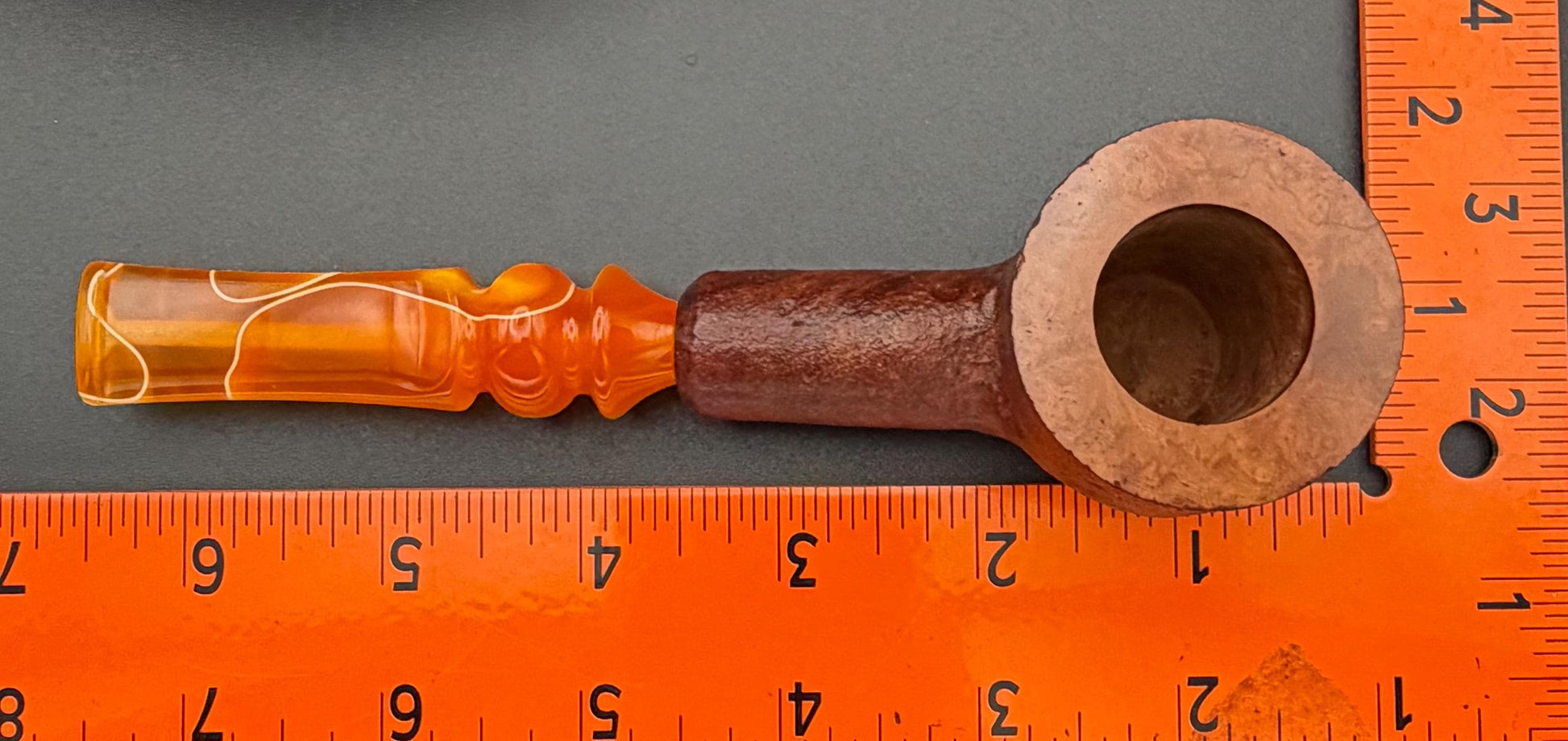 Handmade briar tobacco pipe