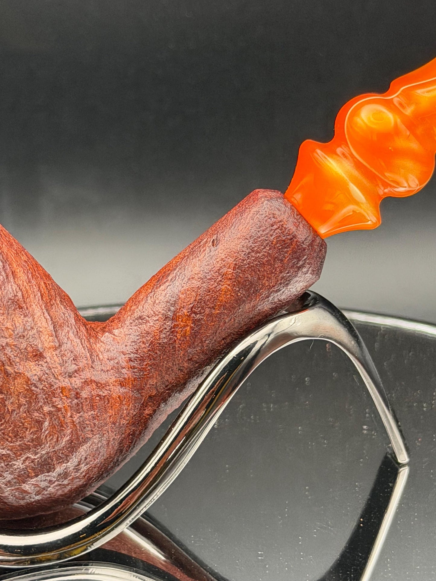 Handmade briar tobacco pipe