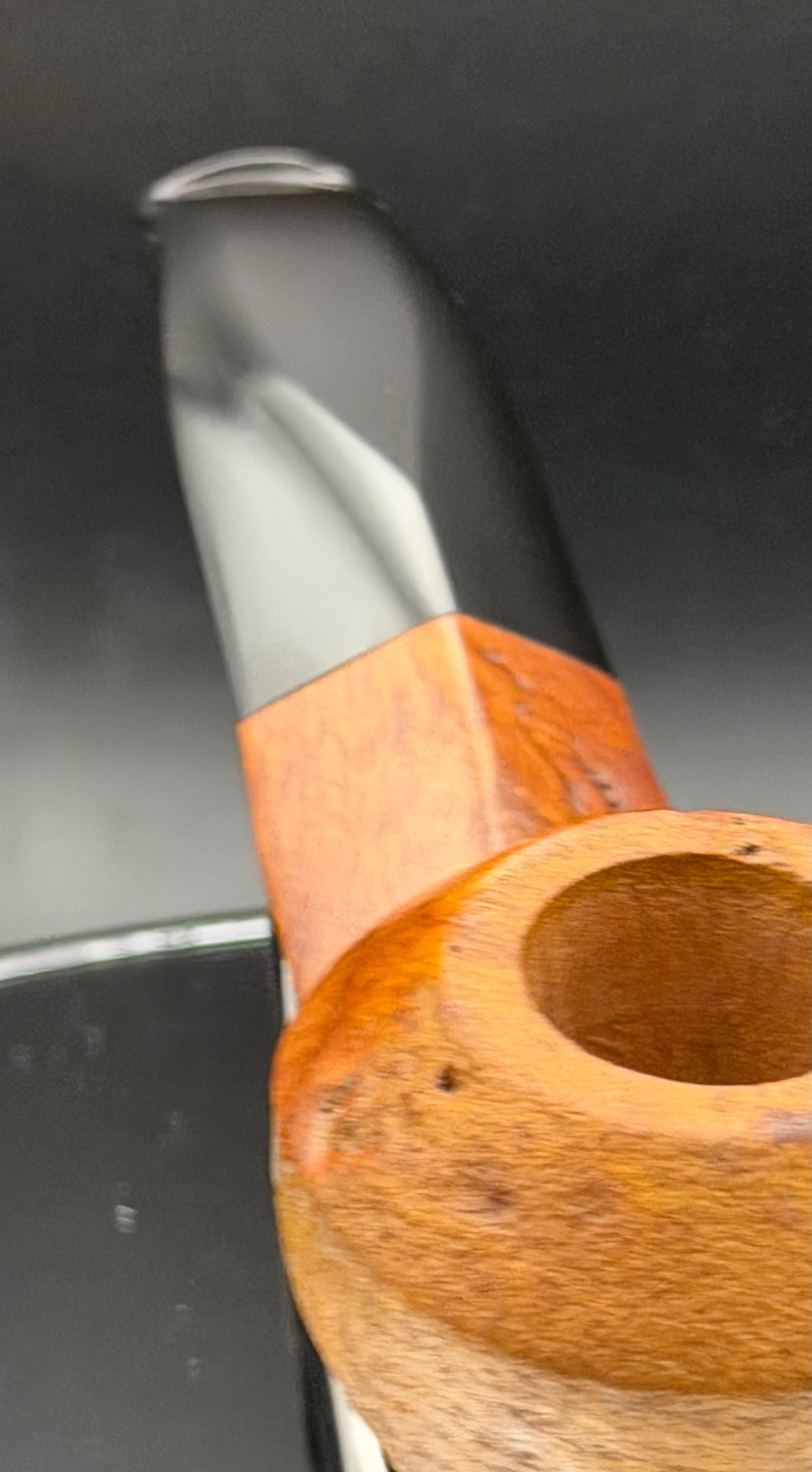 Handmade briar tobacco pipe