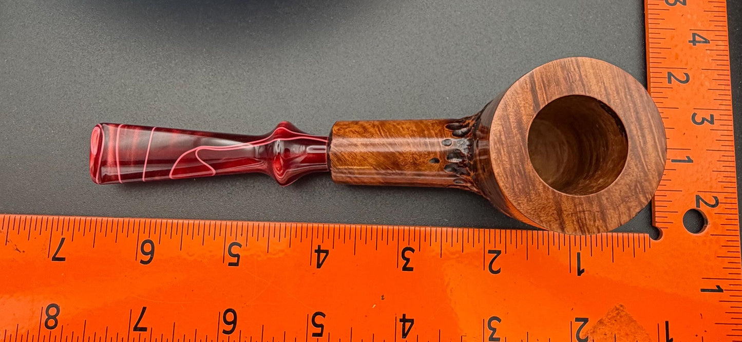 Handmade briar tobacco pipe