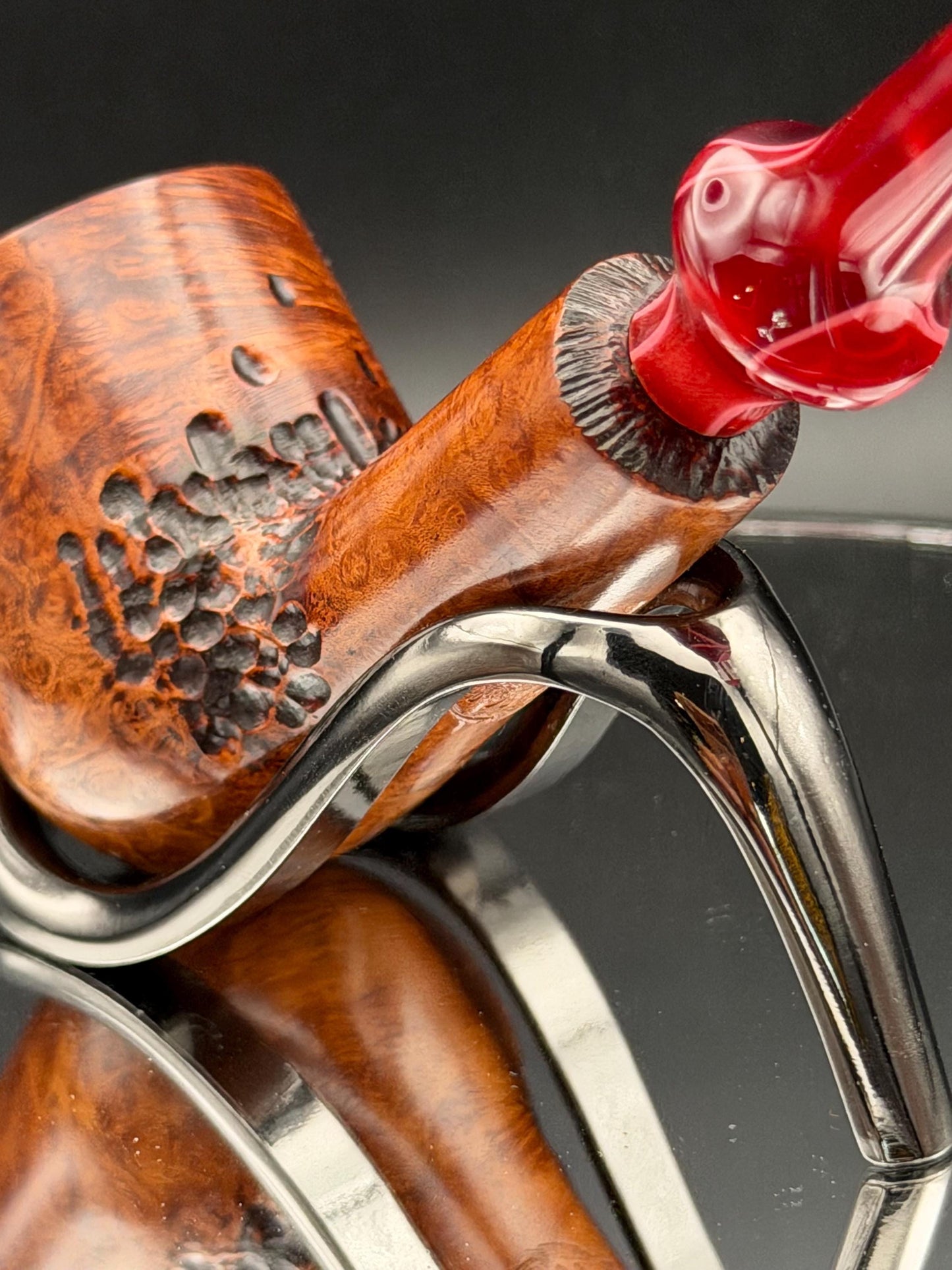 Handmade briar tobacco pipe