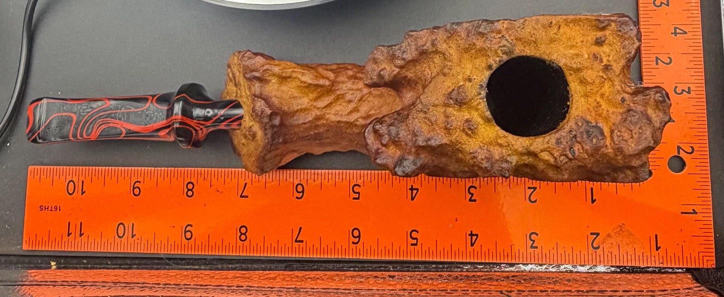 Handmade briar tobacco pipe