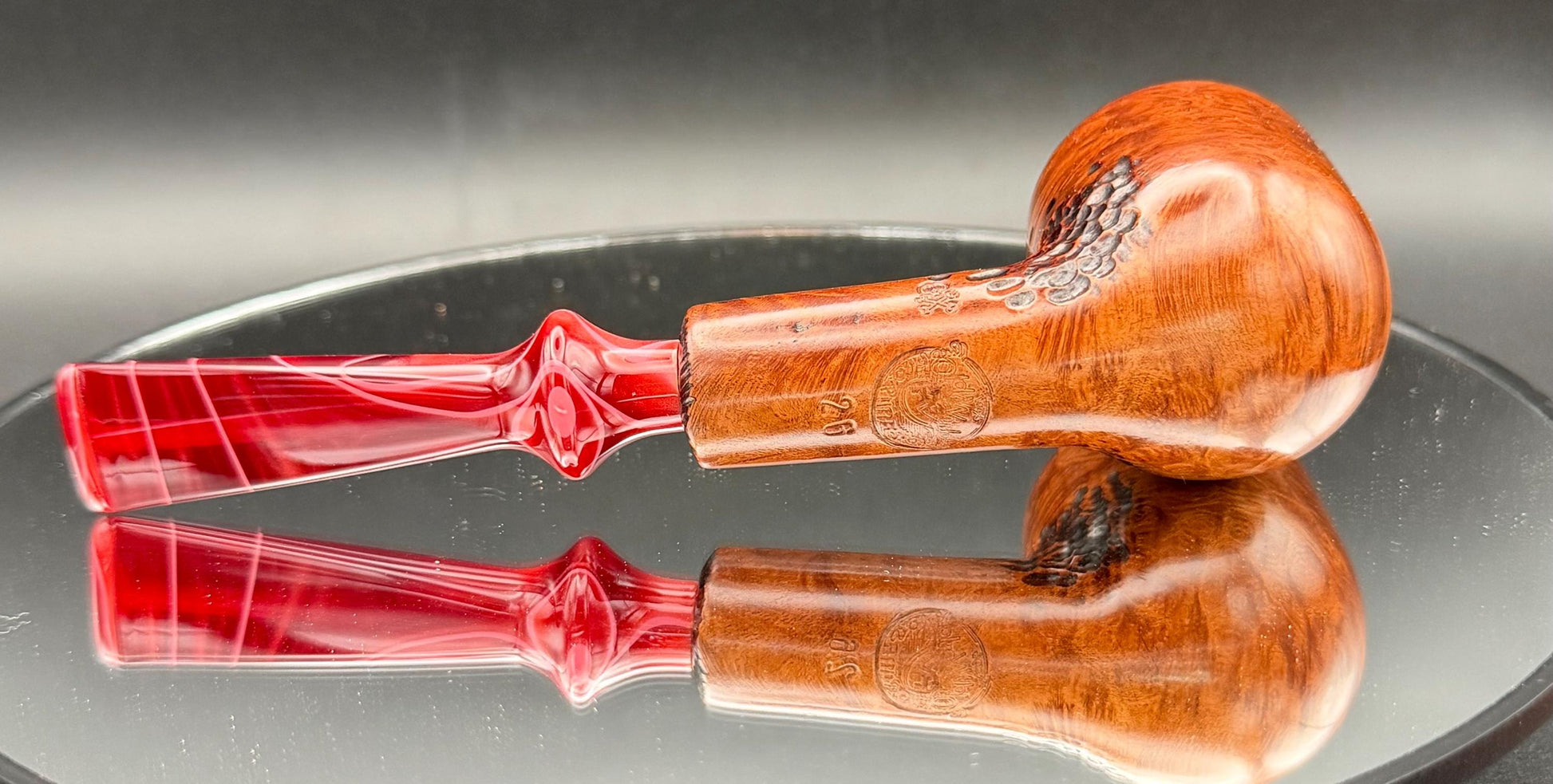 Handmade briar tobacco pipe