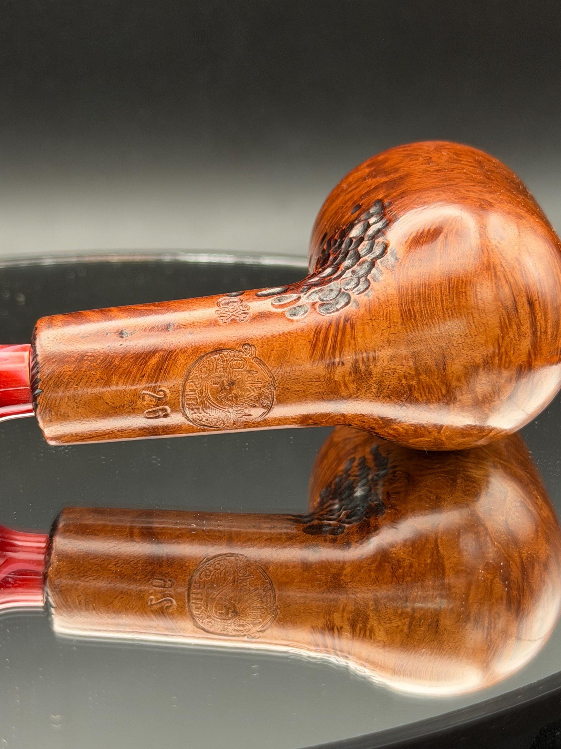 Handmade briar tobacco pipe