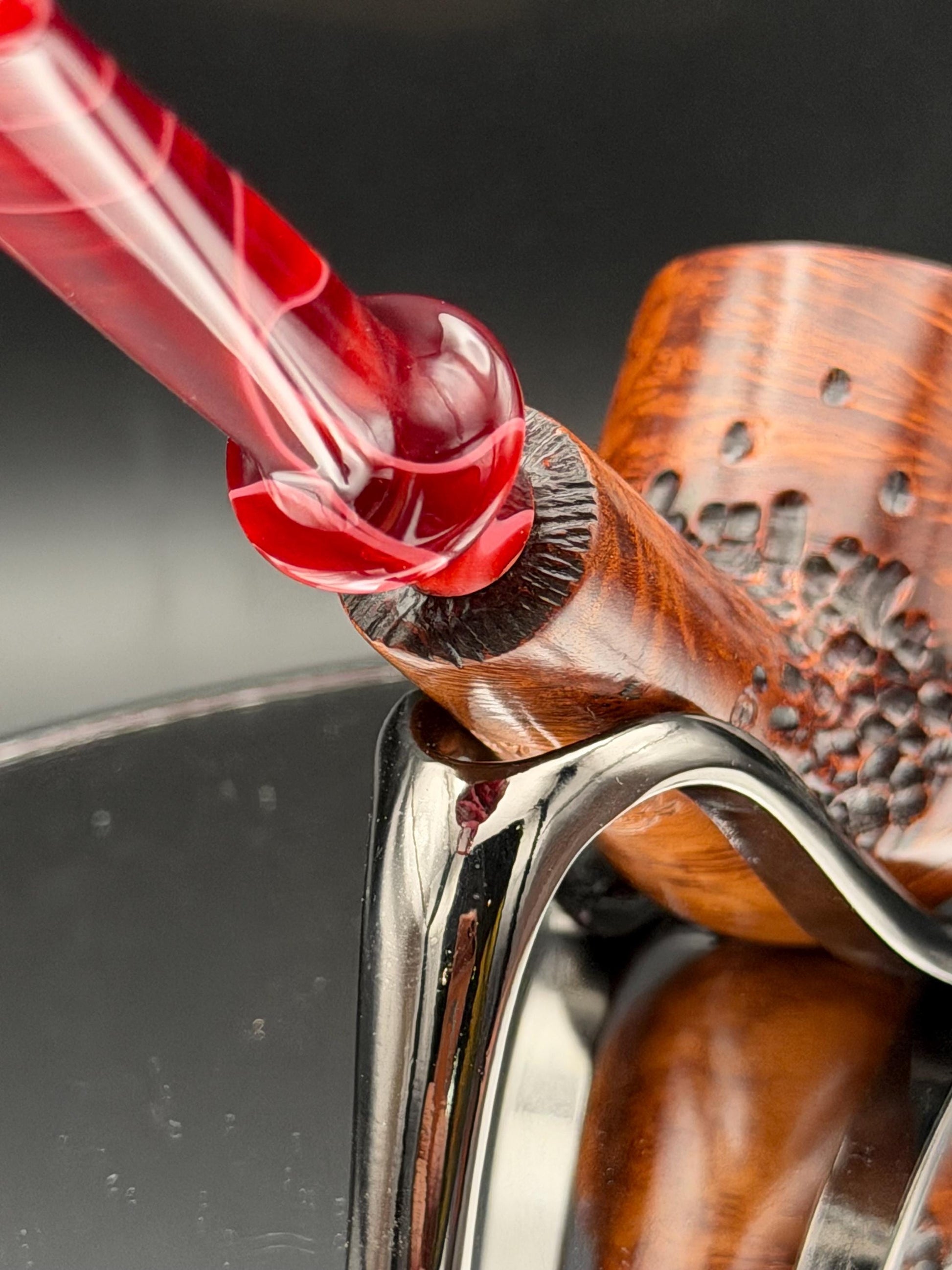 Handmade briar tobacco pipe