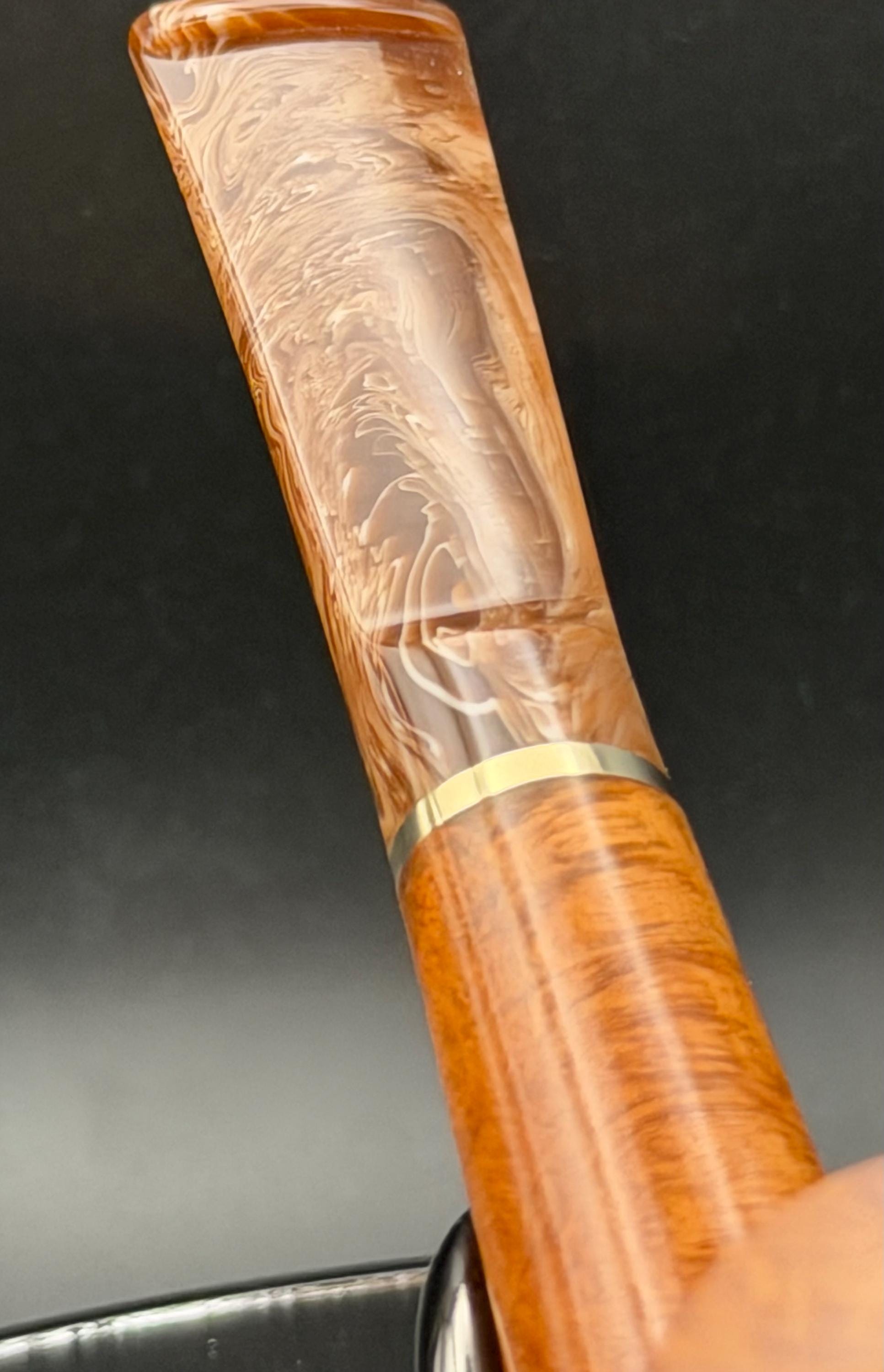 Handmade briar tobacco pipe