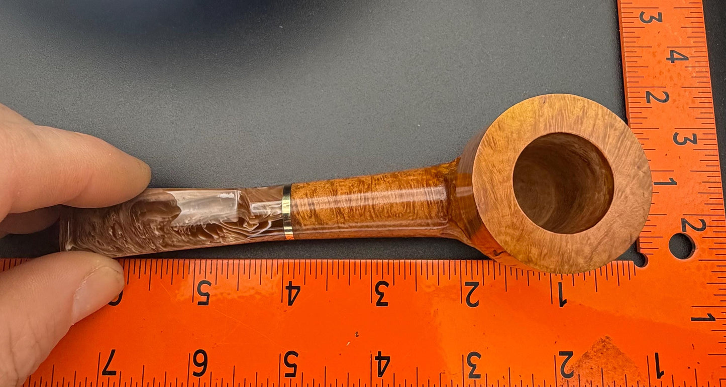 Handmade briar tobacco pipe