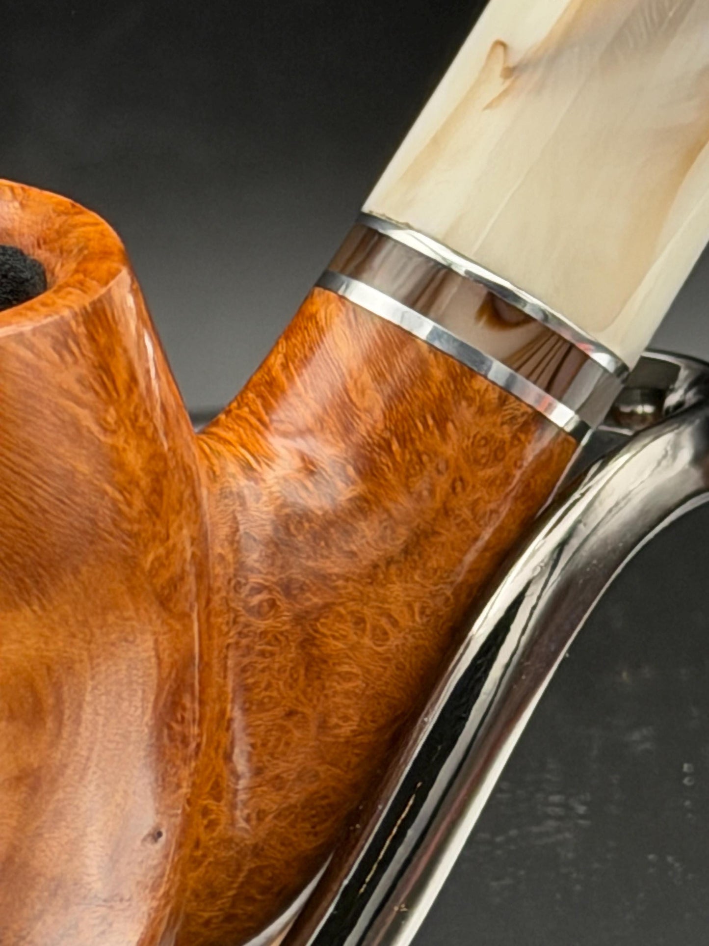 Handmade briar tobacco pipe