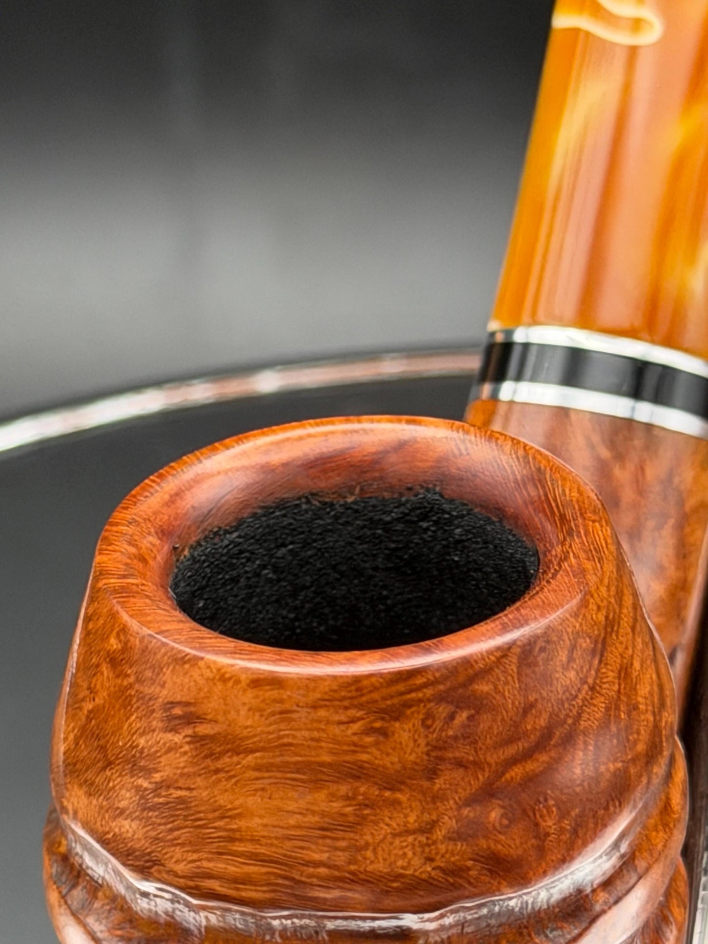 Handmade briar tobacco pipe