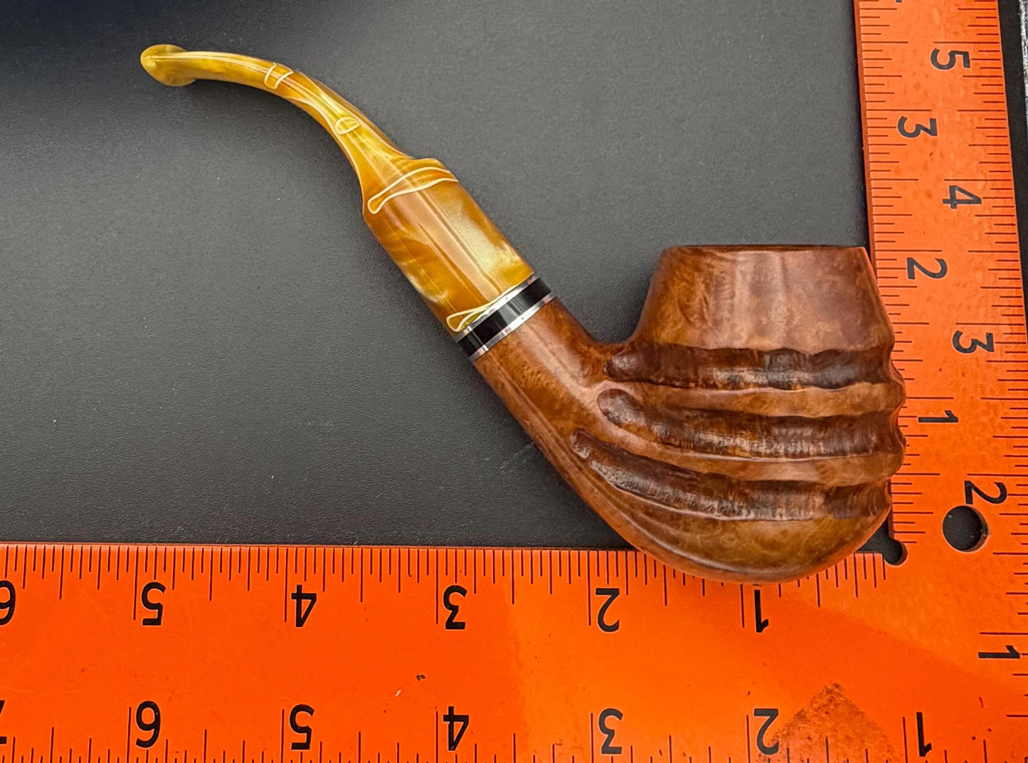 Handmade briar tobacco pipe