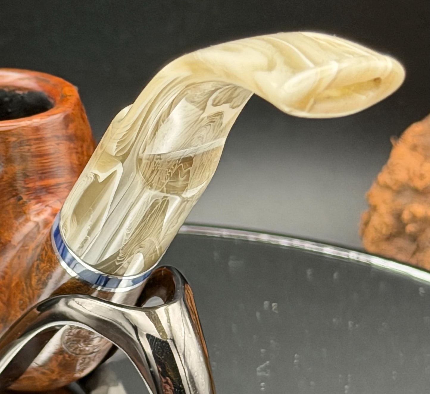Handmade briar tobacco pipe