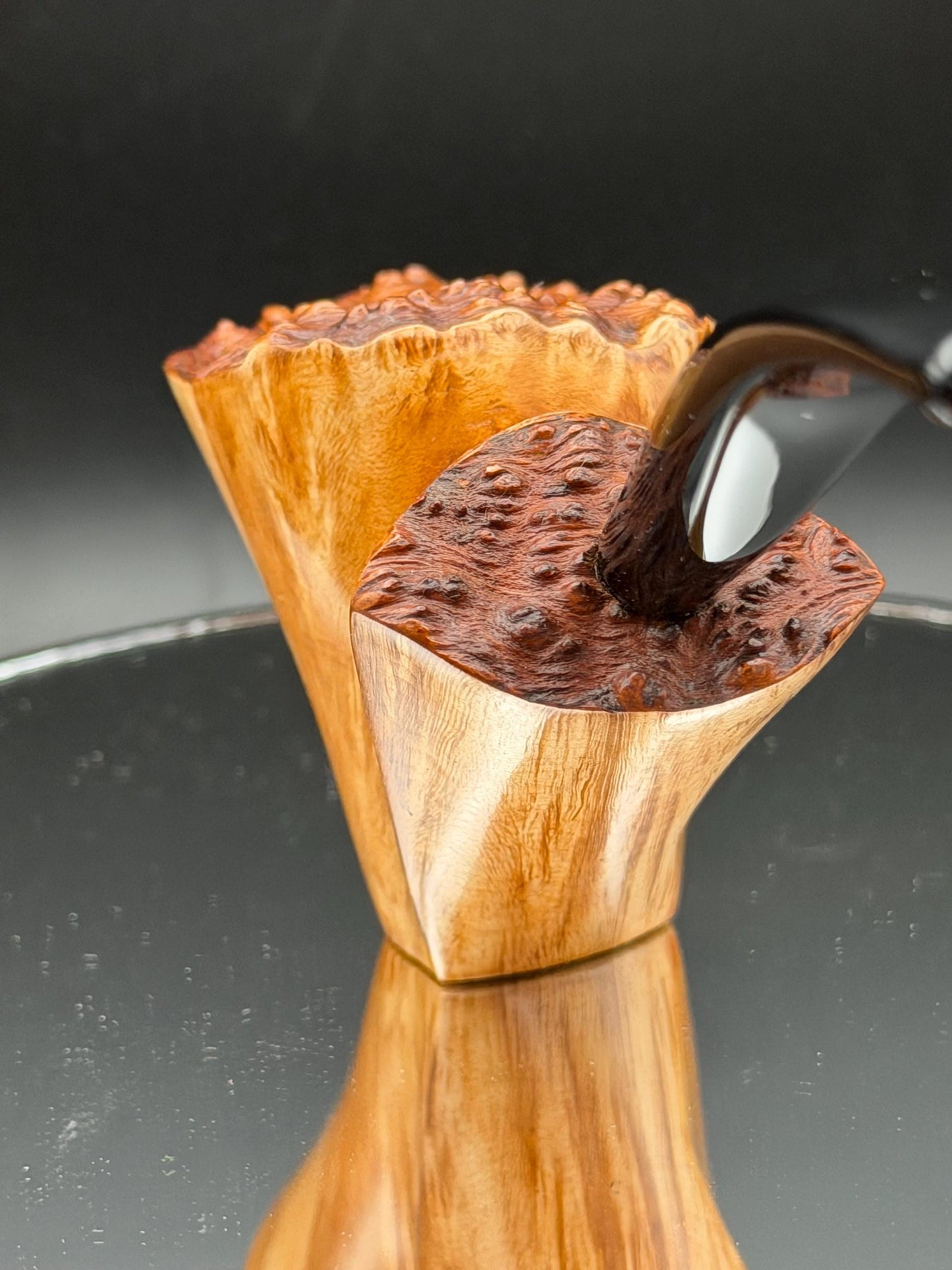 Handmade briar tobacco pipe