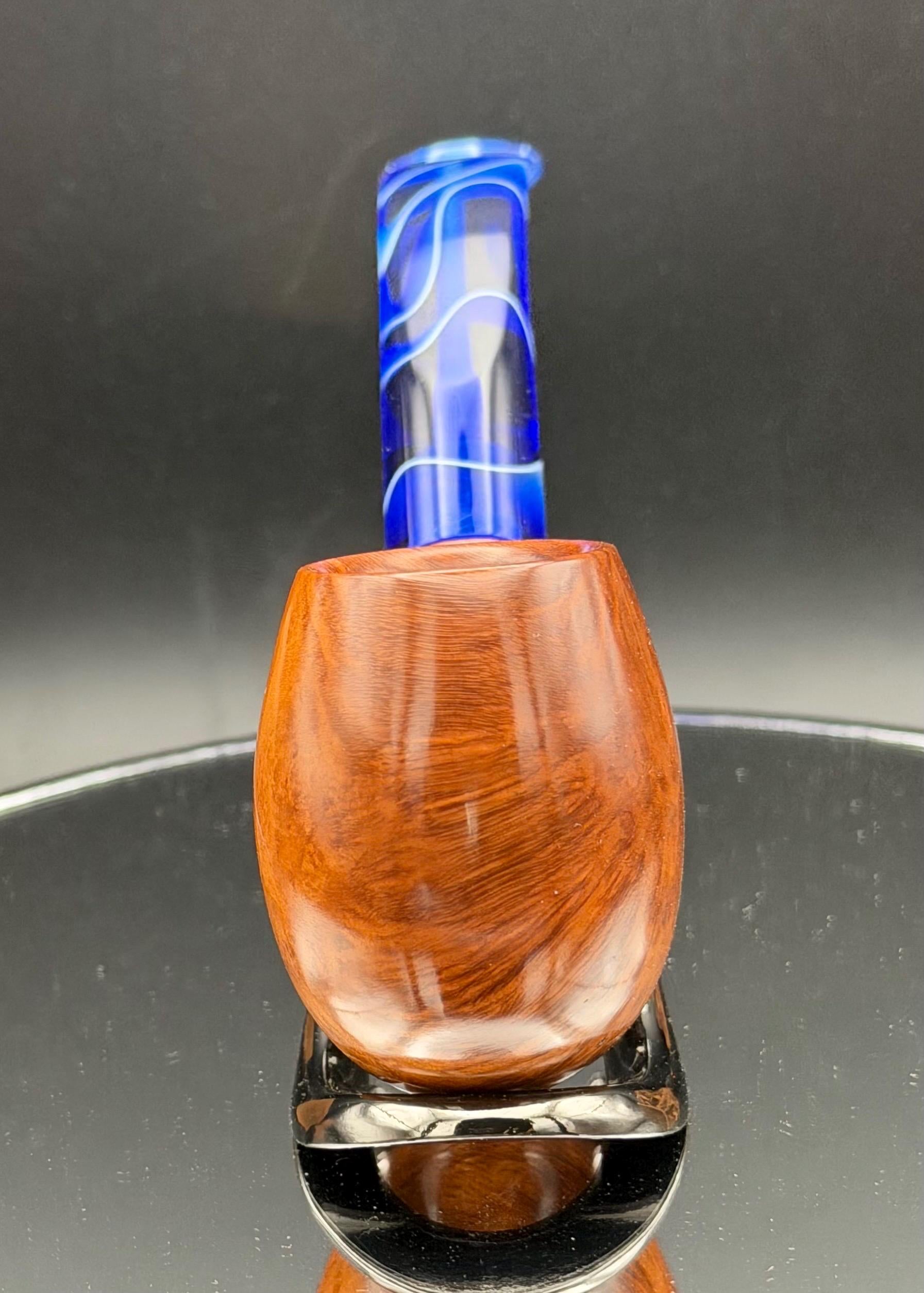 Handmade briar tobacco pipe (6mm Filter)