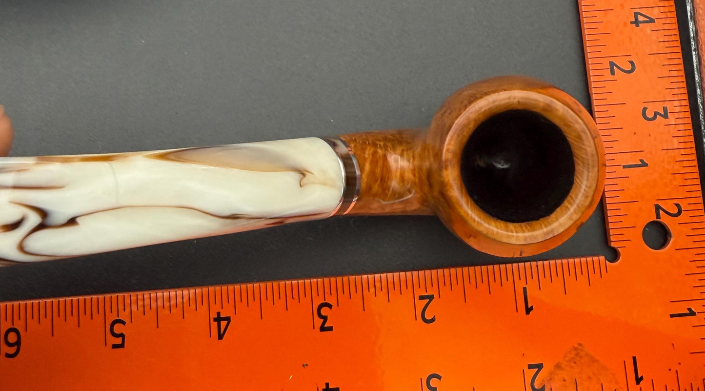 Handmade briar tobacco pipe
