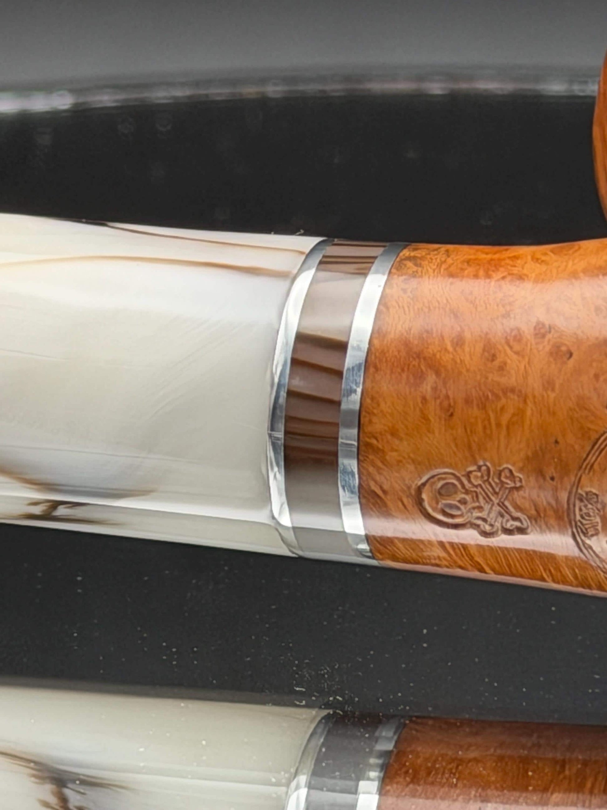 Handmade briar tobacco pipe