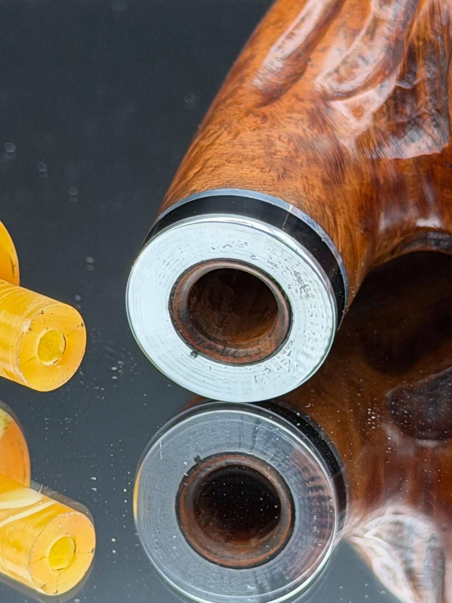 Handmade briar tobacco pipe