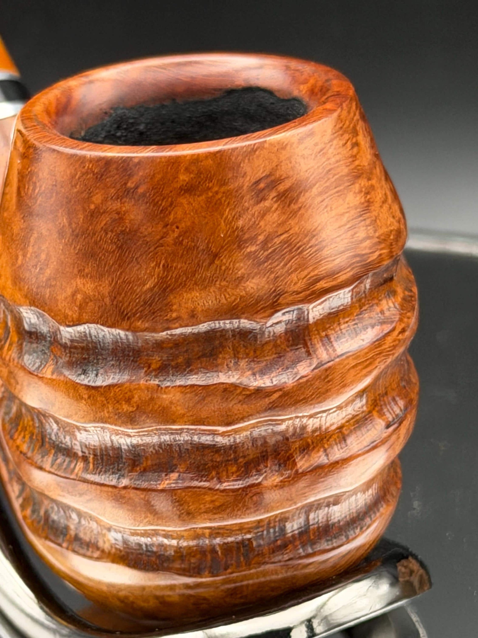 Handmade briar tobacco pipe