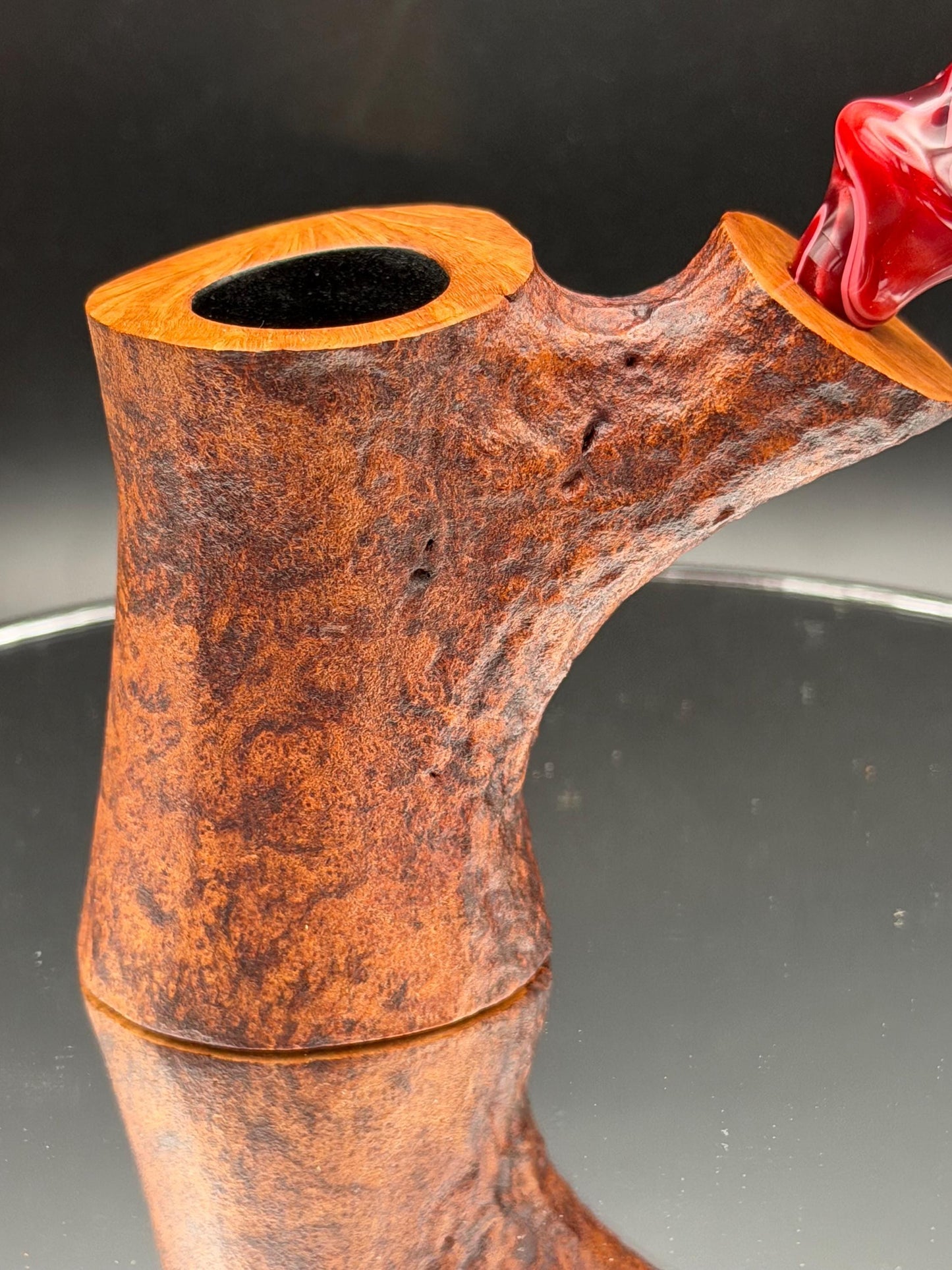 Handmade briar tobacco pipe