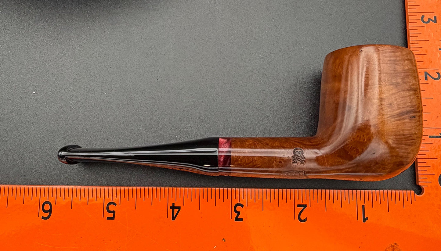 Handmade briar tobacco pipe
