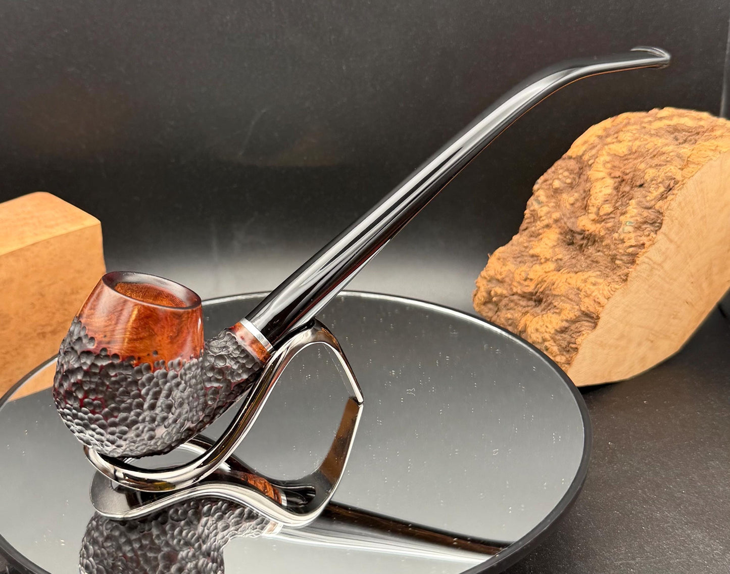 Handmade briar tobacco pipe