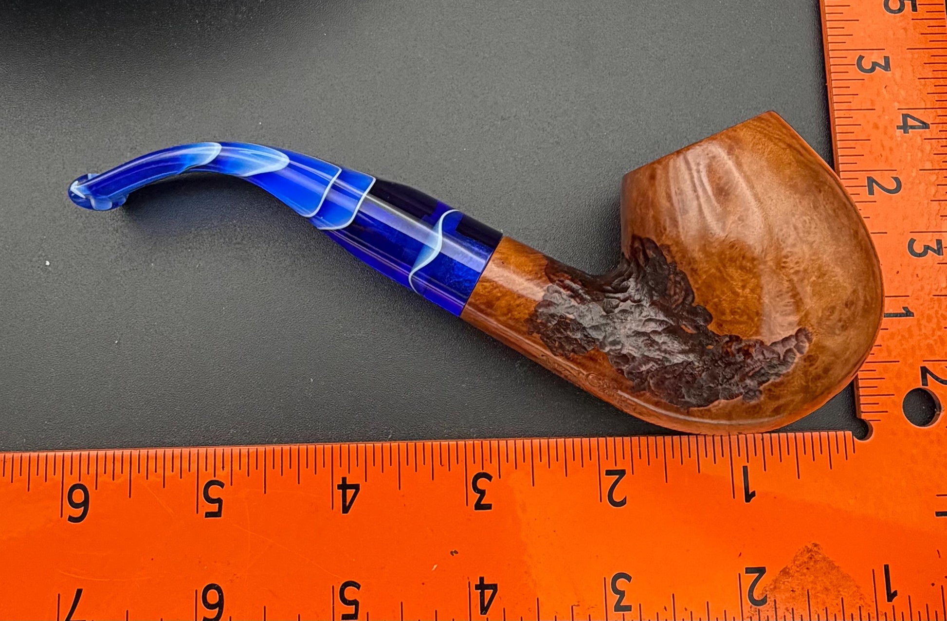 Handmade briar tobacco pipe (6mm Filter)