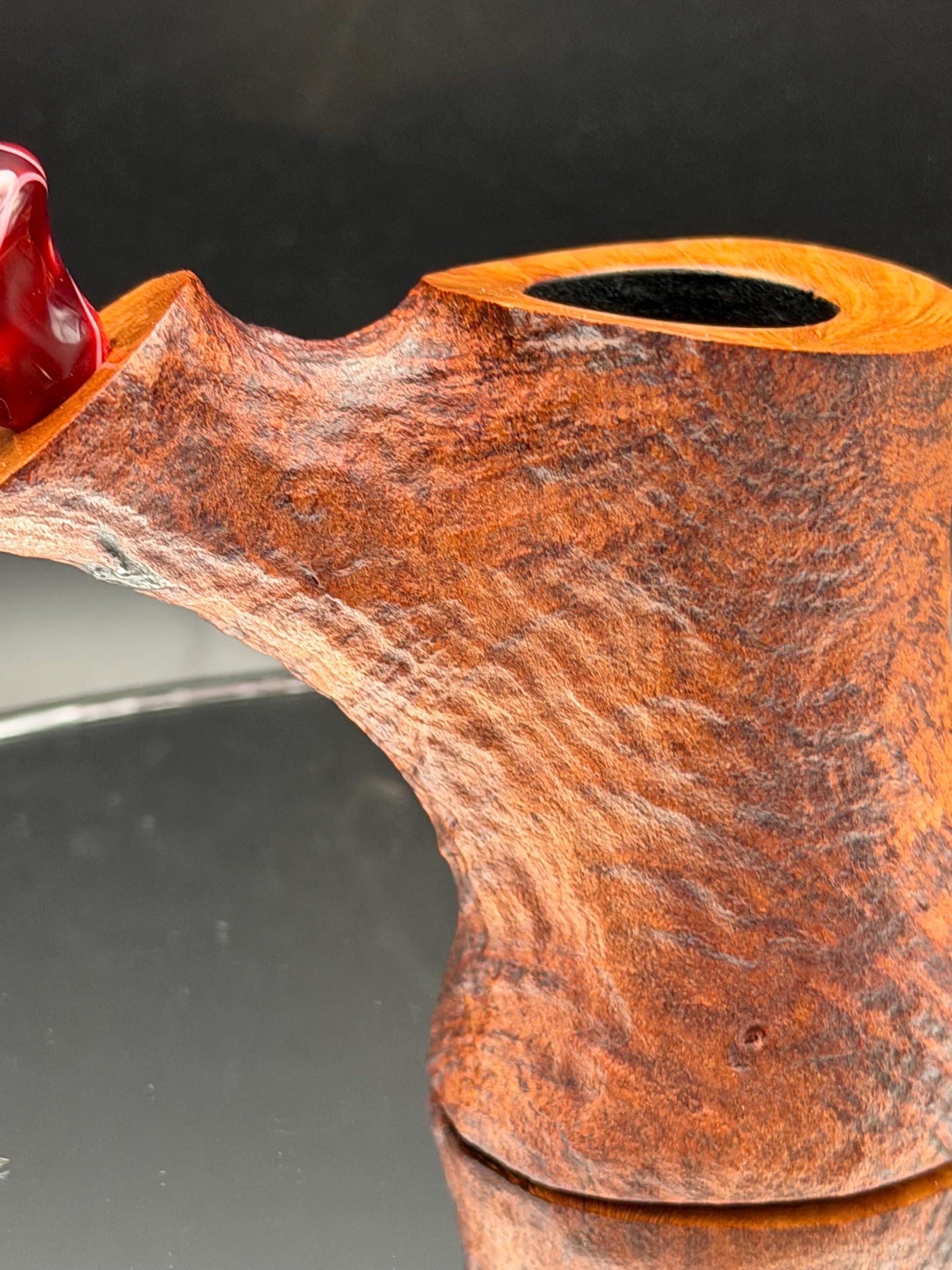 Handmade briar tobacco pipe