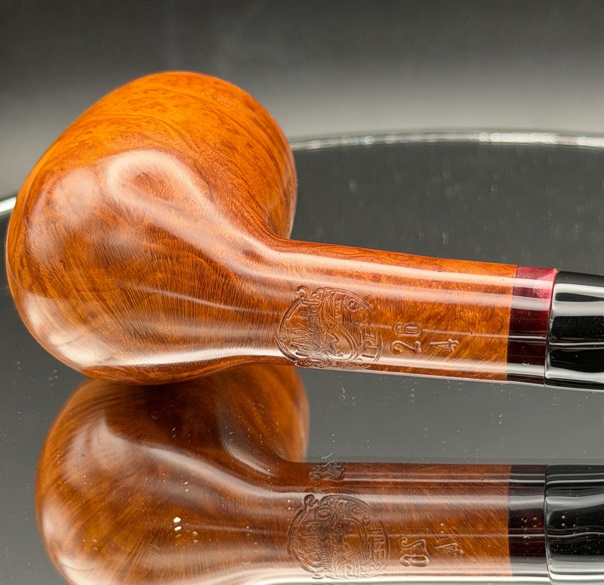 Handmade briar tobacco pipe