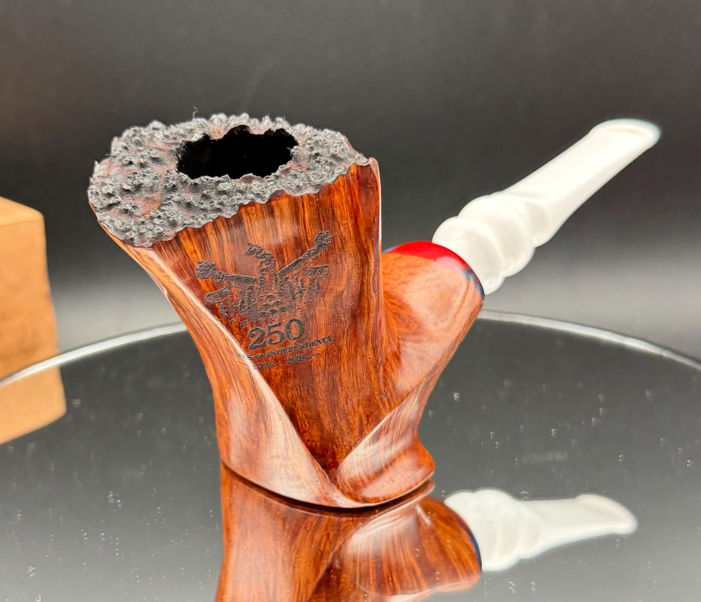 Handmade briar tobacco pipe
