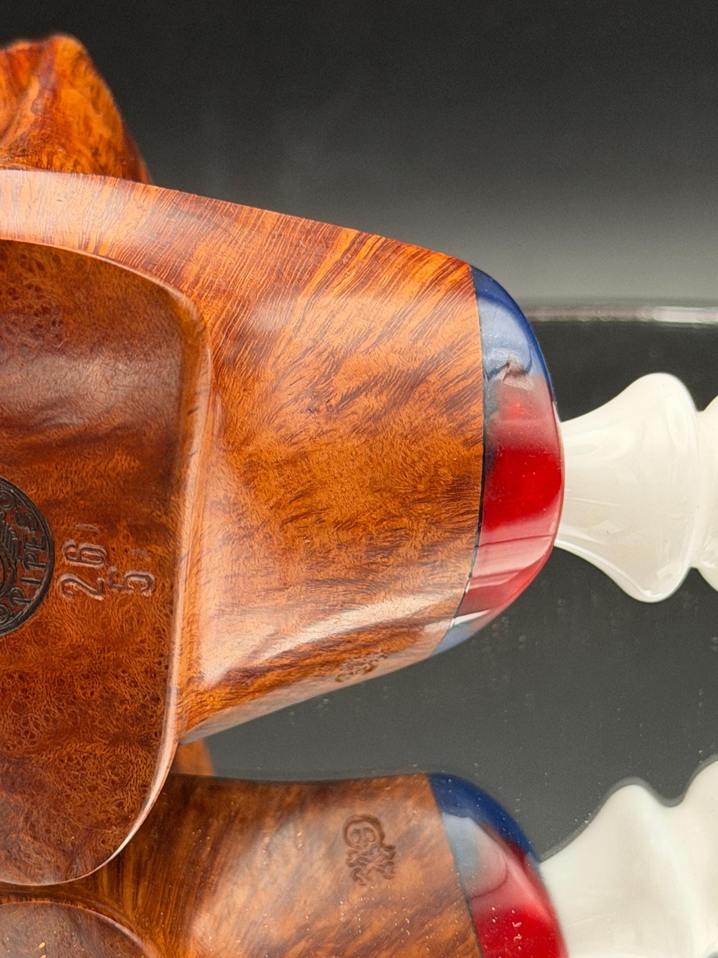 Handmade briar tobacco pipe