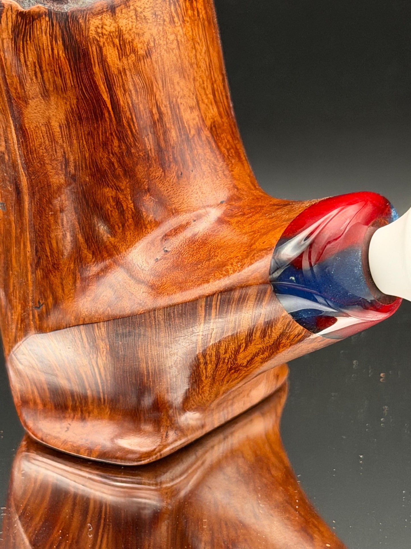 Handmade briar tobacco pipe