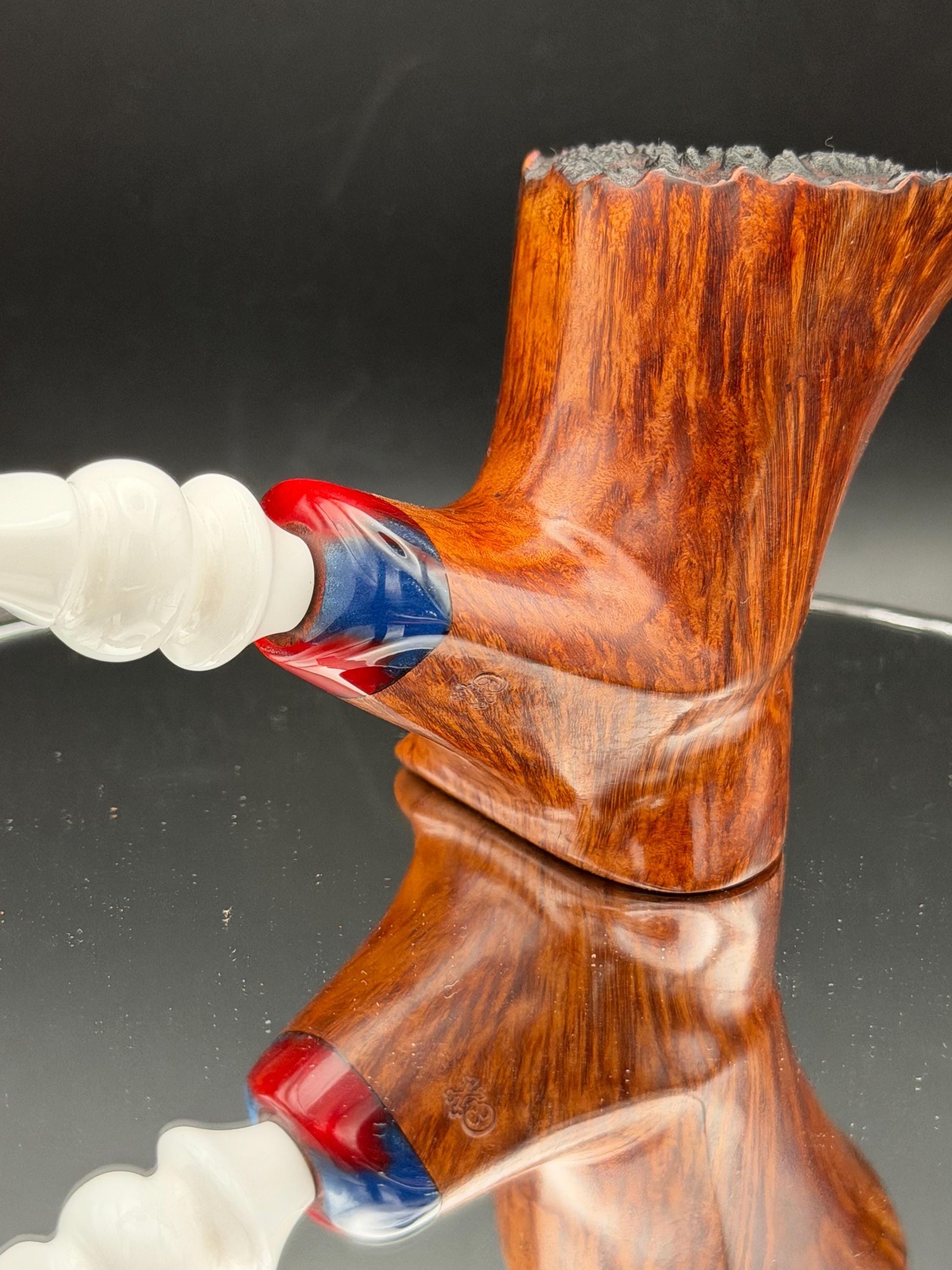 Handmade briar tobacco pipe
