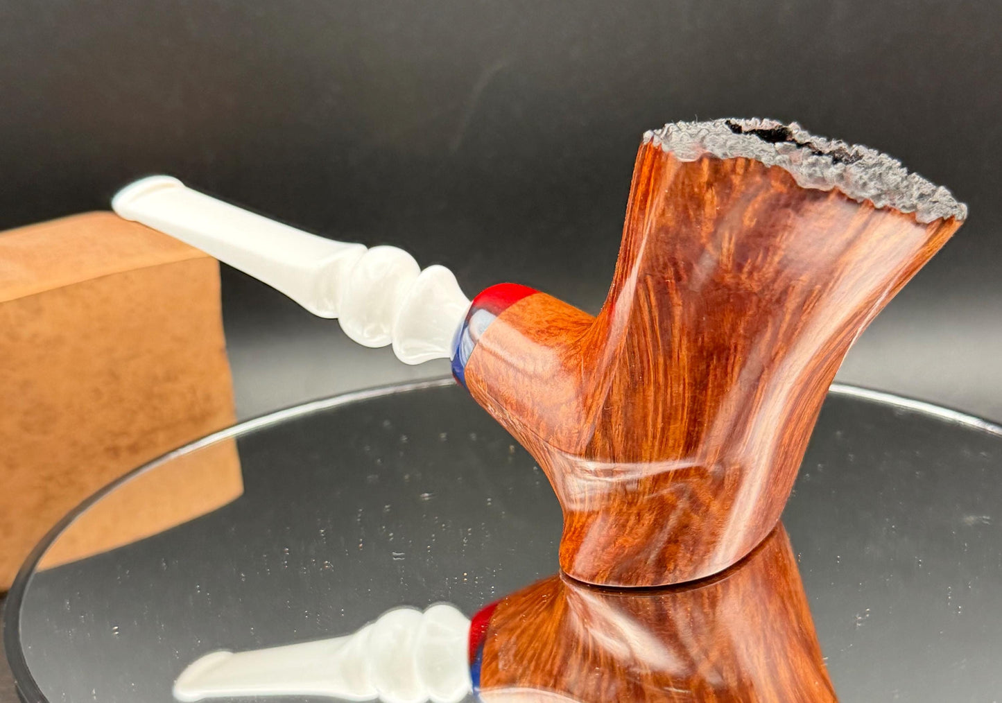 Handmade briar tobacco pipe