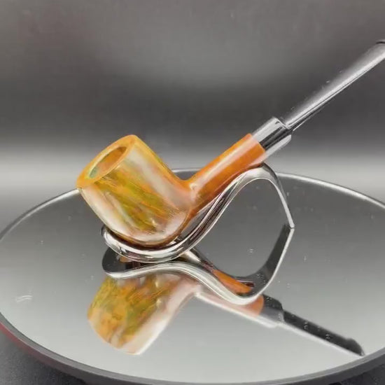Handmade briar tobacco pipe