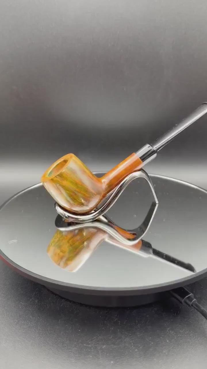 Handmade briar tobacco pipe