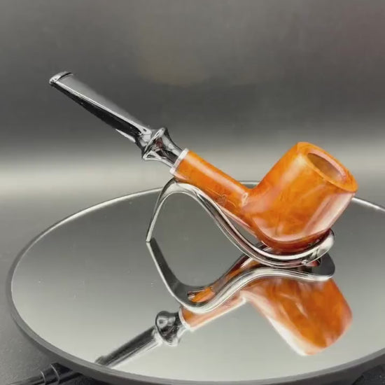 Handmade briar tobacco pipe