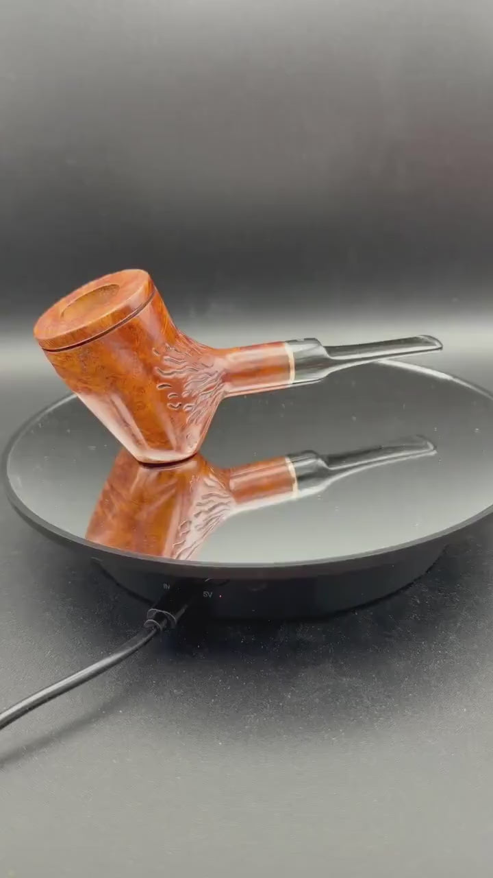 Handmade briar tobacco pipe