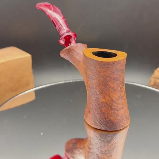 Handmade briar tobacco pipe