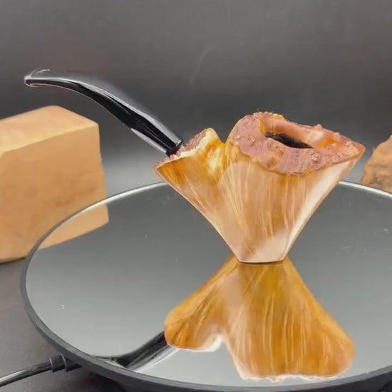 Handmade briar tobacco pipe
