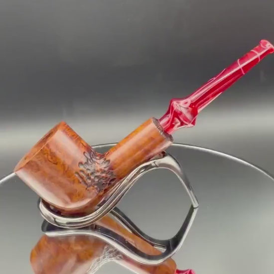 Handmade briar tobacco pipe