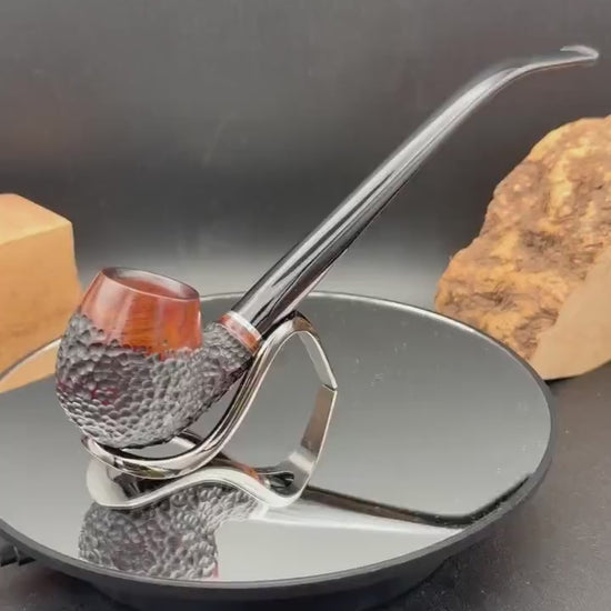 Handmade briar tobacco pipe