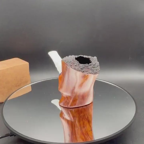 Handmade briar tobacco pipe